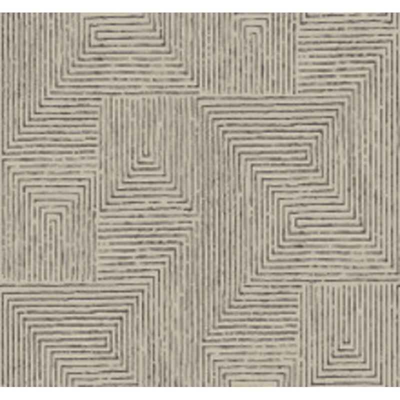A-Street Prints Mortenson Taupe Geometric Wallpaper