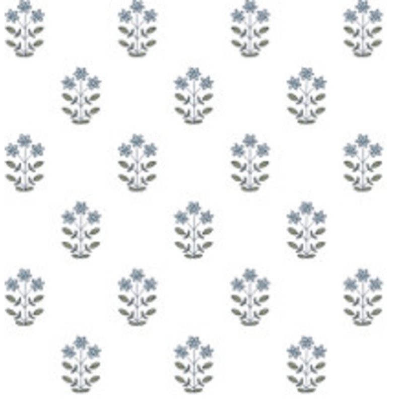 A-Street Prints Kit Blue Heather Floral Wallpaper