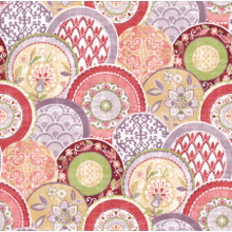A-Street Prints Laguna Pink Plate Wallpaper