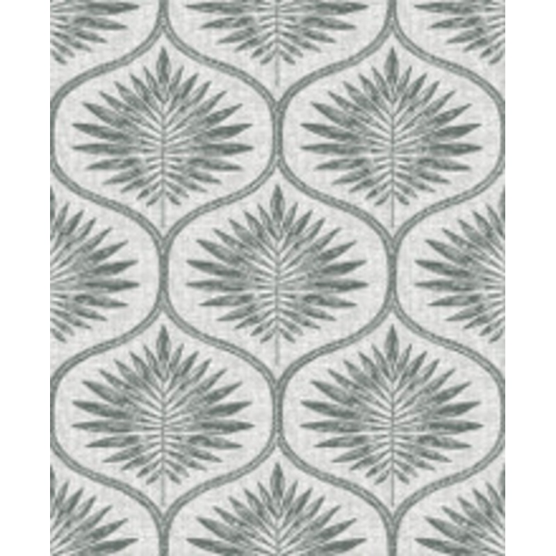 A-Street Prints Laurel Grey Ogee Wallpaper