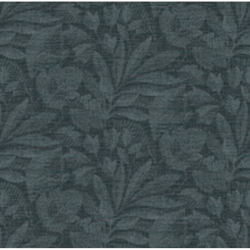 A-Street Prints Lei Navy Leaf Wallpaper