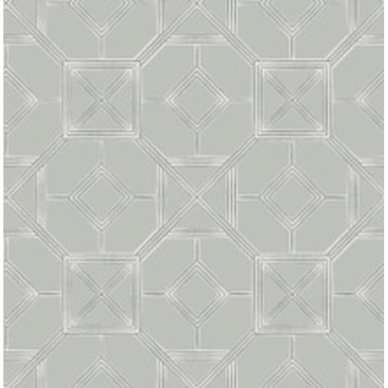 A-Street Prints Livia Grey Trellis Wallpaper