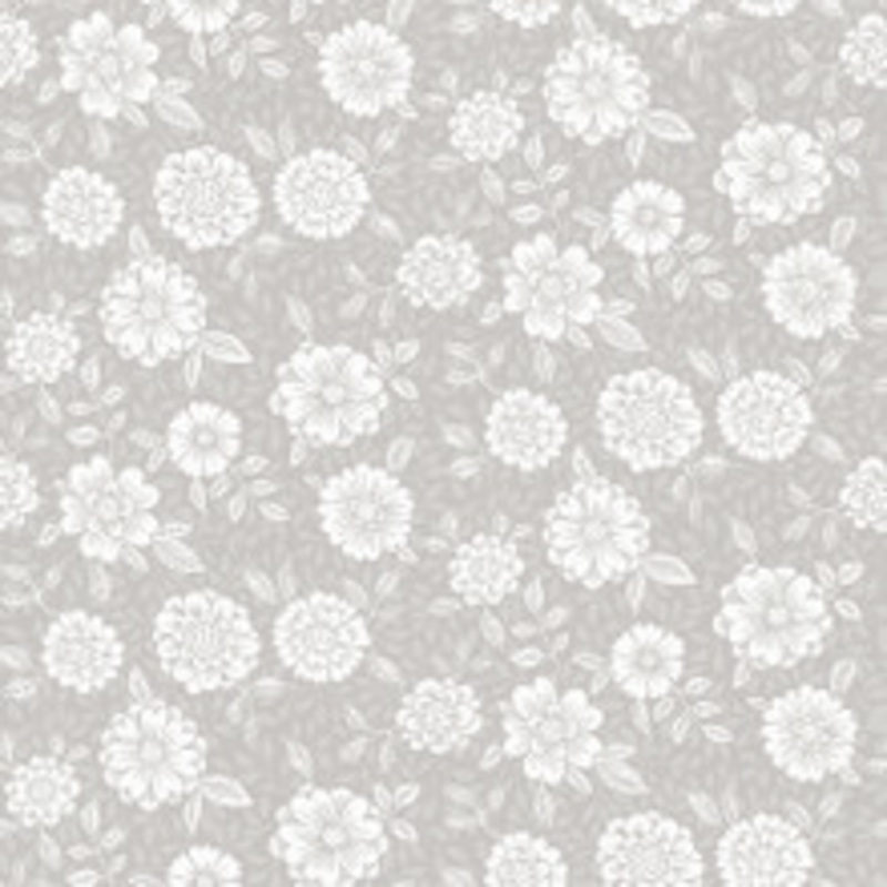A-Street Prints Lizette Grey Charming Floral Wallpaper