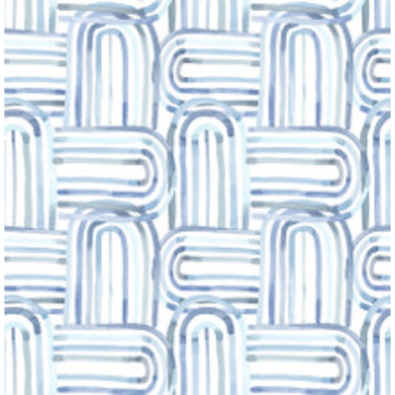 A-Street Prints Lolly Blue Arches Wallpaper