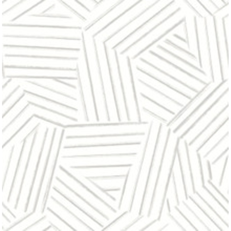A-Street Prints Helene Pewter Geometric Lines Wallpaper