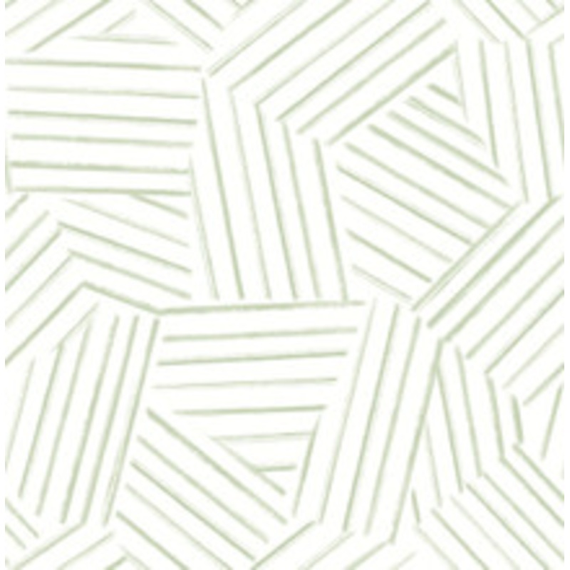 A-Street Prints Helene Sage Geometric Lines Wallpaper