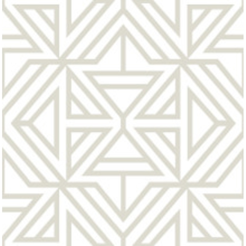 A-Street Prints Helios Bone Geometric Wallpaper