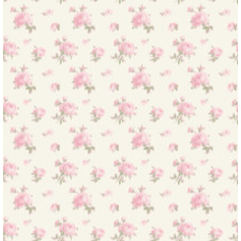 A-Street Prints Ikat Rose Tinted Petals Small Print Wallpaper