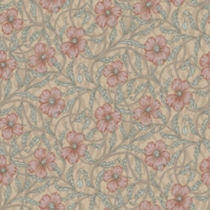 A-Street Prints Imogen Light Brown Floral Wallpaper