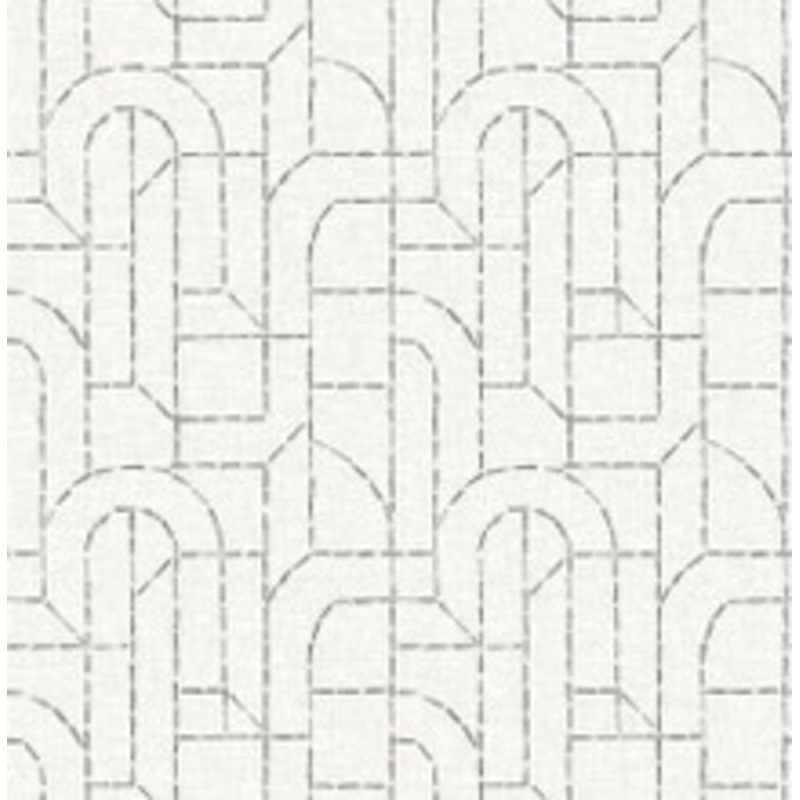 A-Street Prints Integrity Grey Arched Outlines Wallpaper