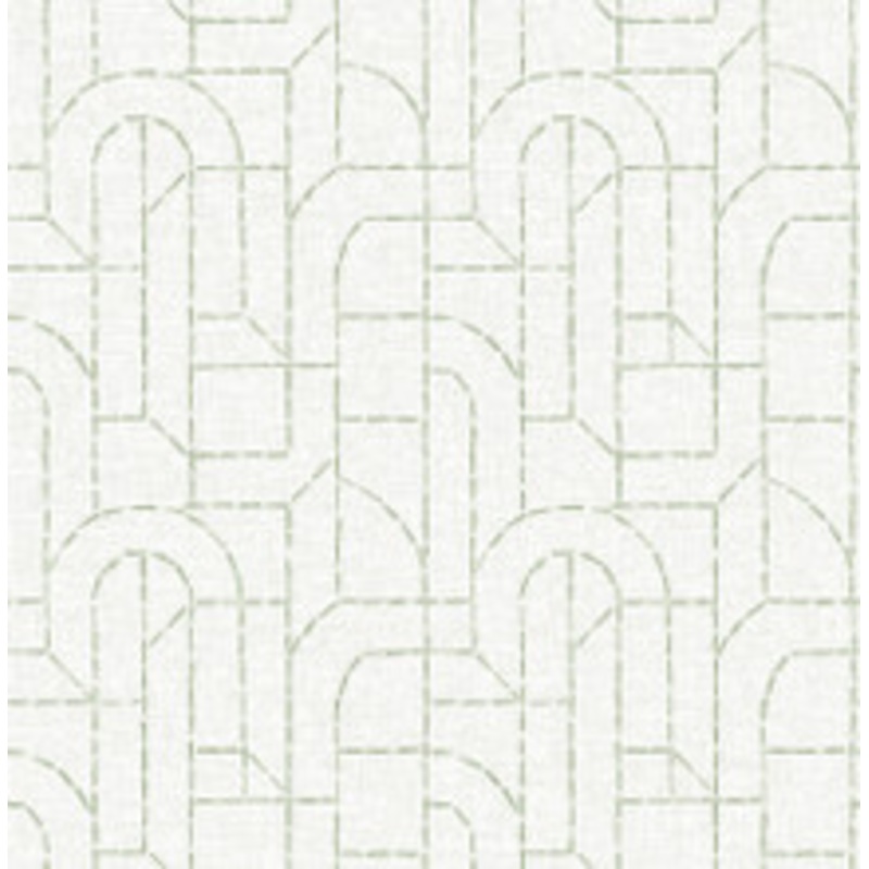 A-Street Prints Integrity Light Green Arched Outlines Wallpaper