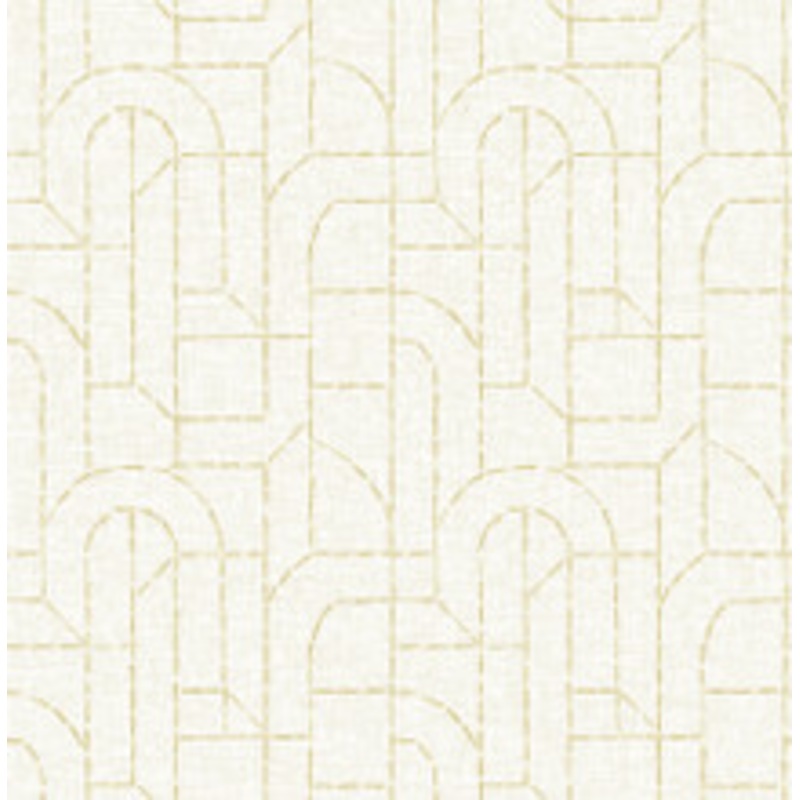 A-Street Prints Integrity Yellow Arched Outlines Wallpaper