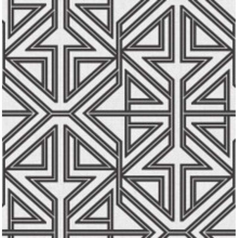 A-Street Prints Kachel Black Geometric Wallpaper