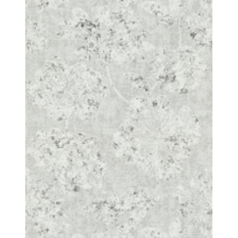 A-Street Prints Kala Platinum Floral Wallpaper