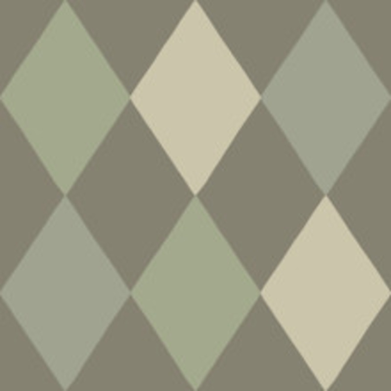 A-Street Prints Kalas Olive Diamond Wallpaper