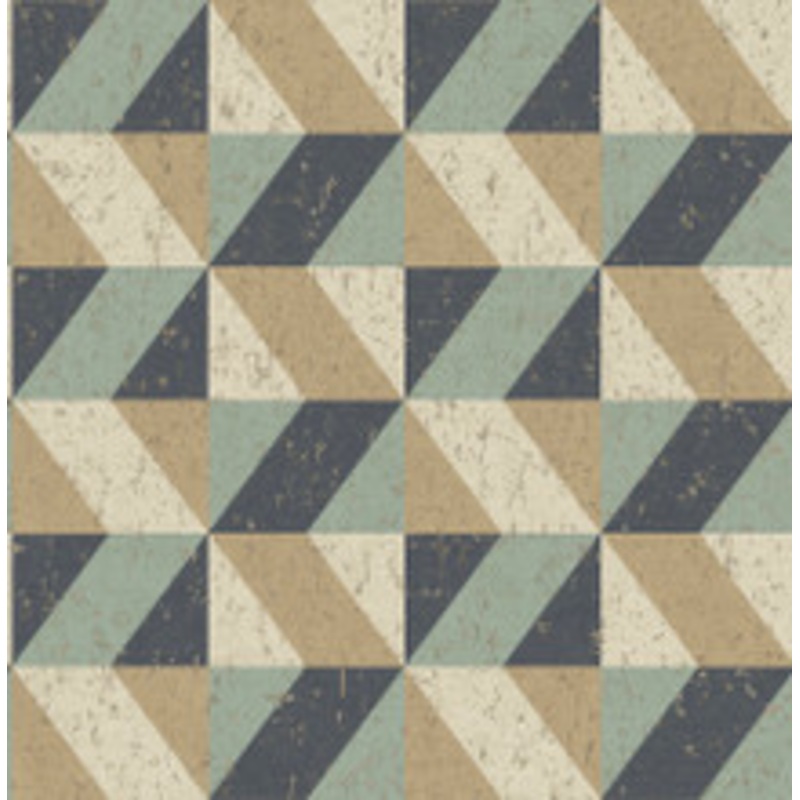 A-Street Prints Fabric Cerium Multicolor Concrete Geometric Wallpaper