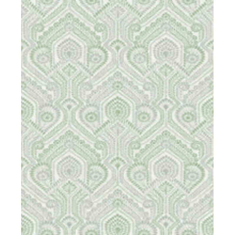 A-Street Prints Fernback Green Ornate Botanical Wallpaper
