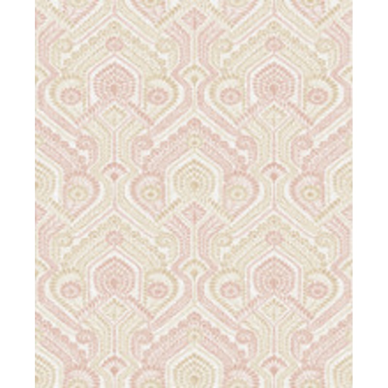A-Street Prints Fernback Pink Ornate Botanical Wallpaper