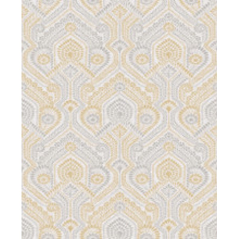 A-Street Prints Fernback Yellow Ornate Botanical Wallpaper
