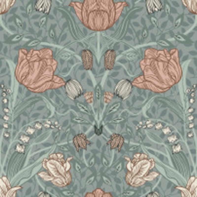 A-Street Prints Fillippa Sage Tulip Wallpaper