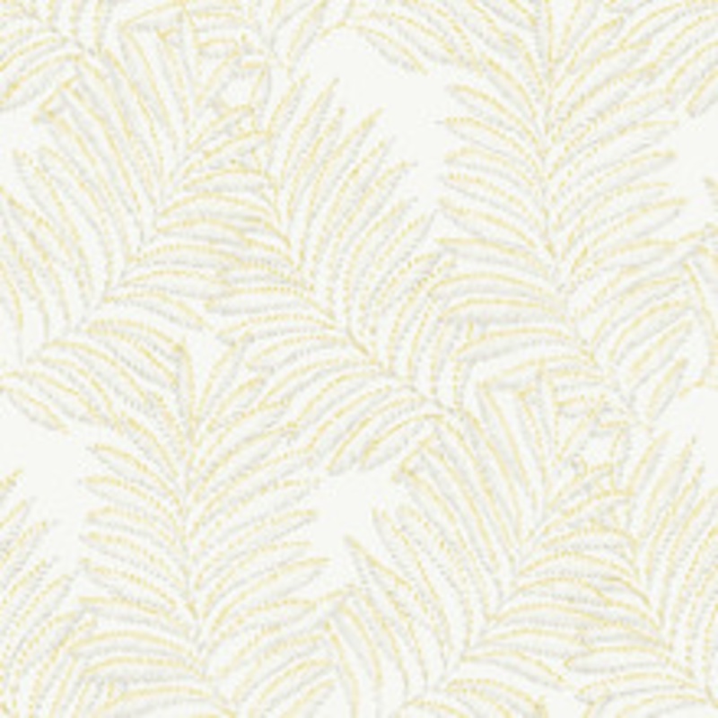 A-Street Prints Finnley Yellow Inked Fern Wallpaper