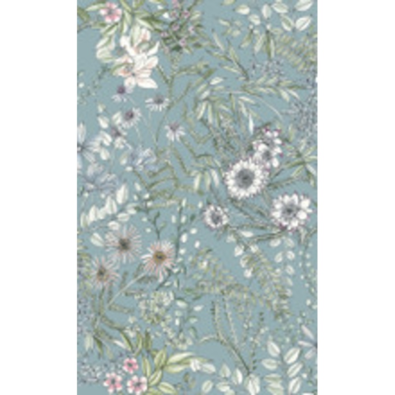 A-Street Prints Full Bloom Blue Floral Wallpaper