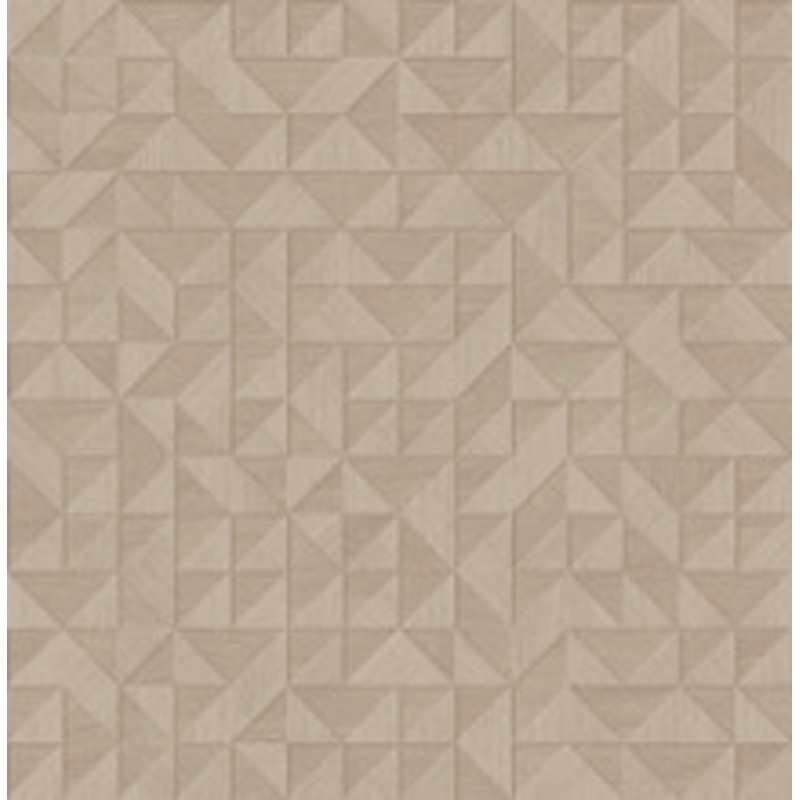 A-Street Prints Gallerie Beige Geometric Wood Wallpaper