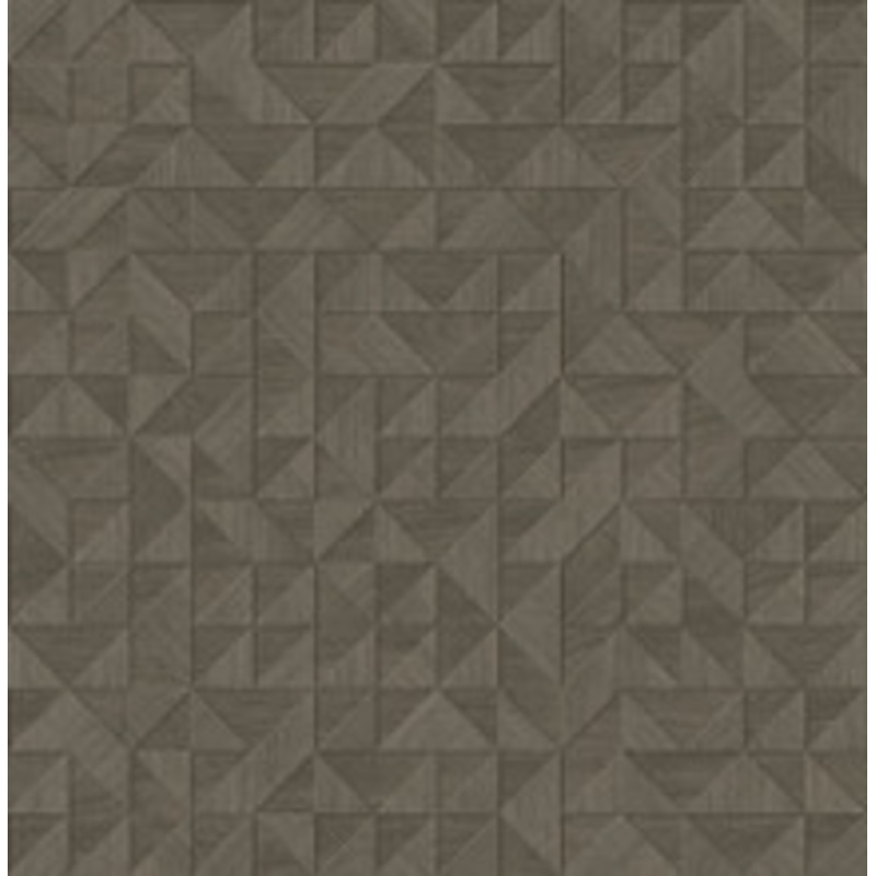 A-Street Prints Gallerie Taupe Geometric Wood Wallpaper
