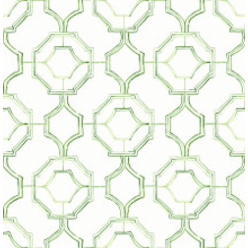 A-Street Prints Gallina Green Trellis Wallpaper