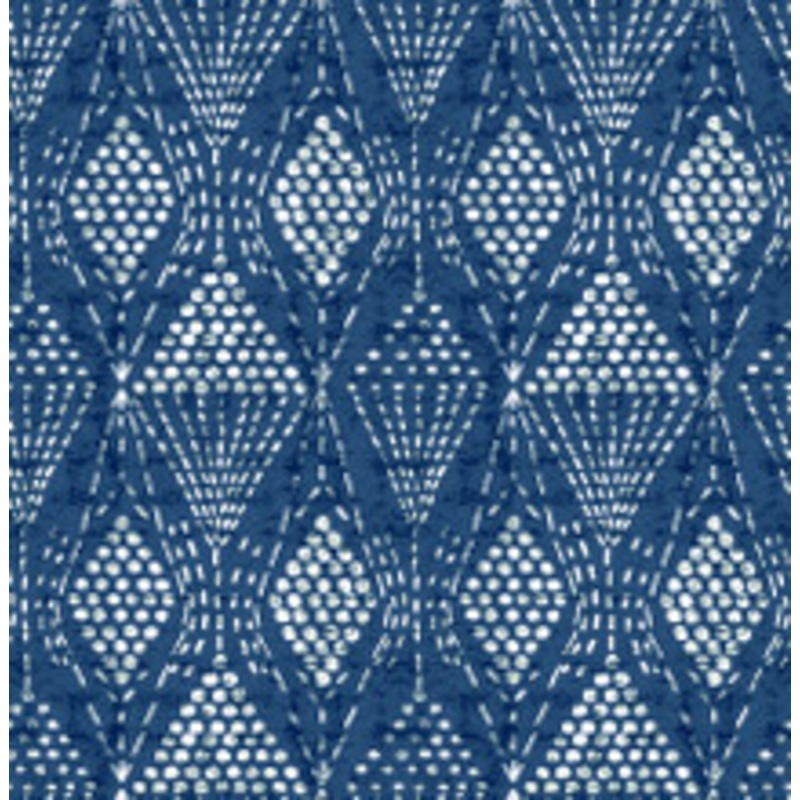 A-Street Prints Grady Blue Dotted Geometric Wallpaper