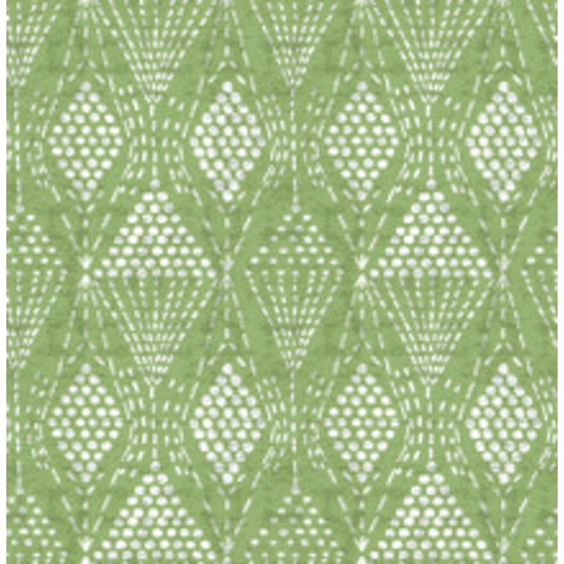 A-Street Prints Grady Green Dotted Geometric Wallpaper