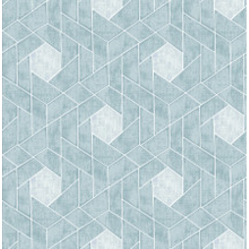 A-Street Prints Granada Aqua Geometric Wallpaper