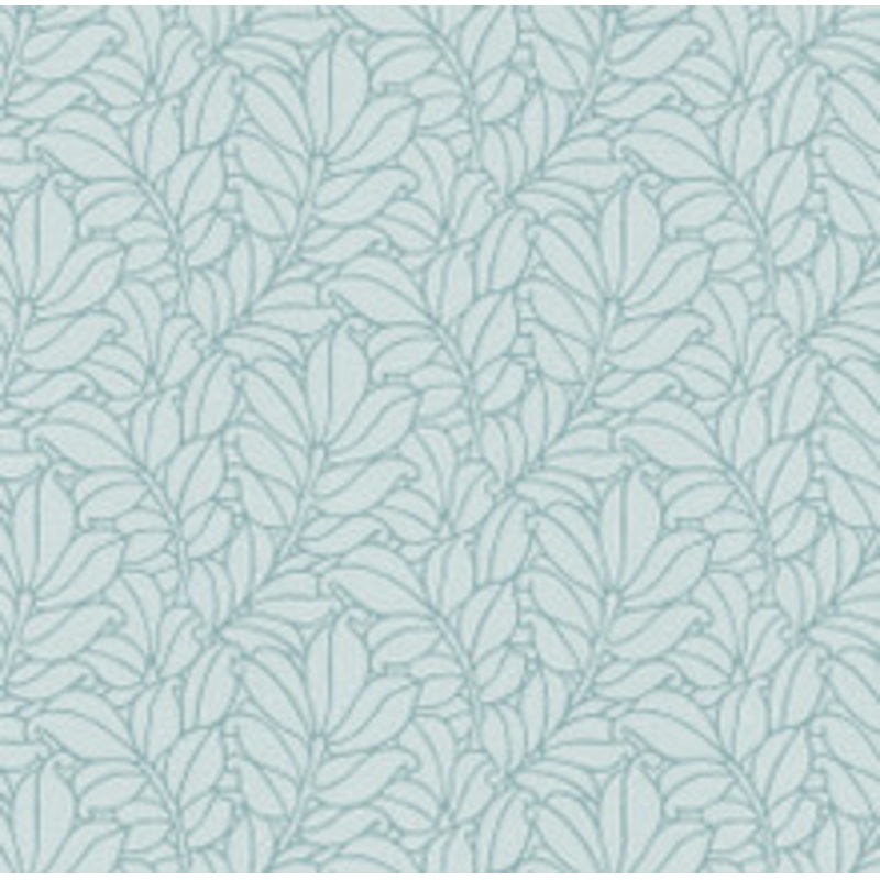 A-Street Prints Coraline Teal Leaf Wallpaper