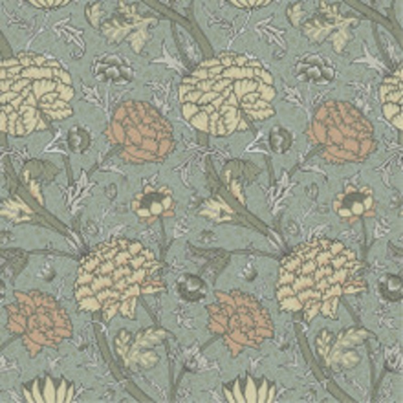 A-Street Prints Cray Light Blue Floral Trail Wallpaper