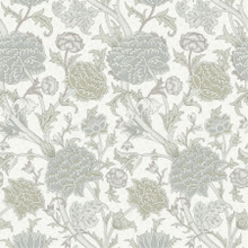 A-Street Prints Cray Light Green Floral Trail Wallpaper
