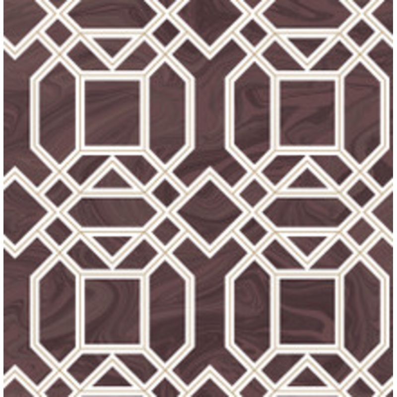 A-Street Prints Daphne Maroon Trellis Wallpaper