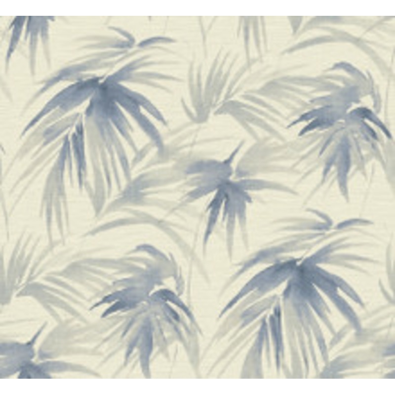 A-Street Prints Darlana Blue Grasscloth Wallpaper