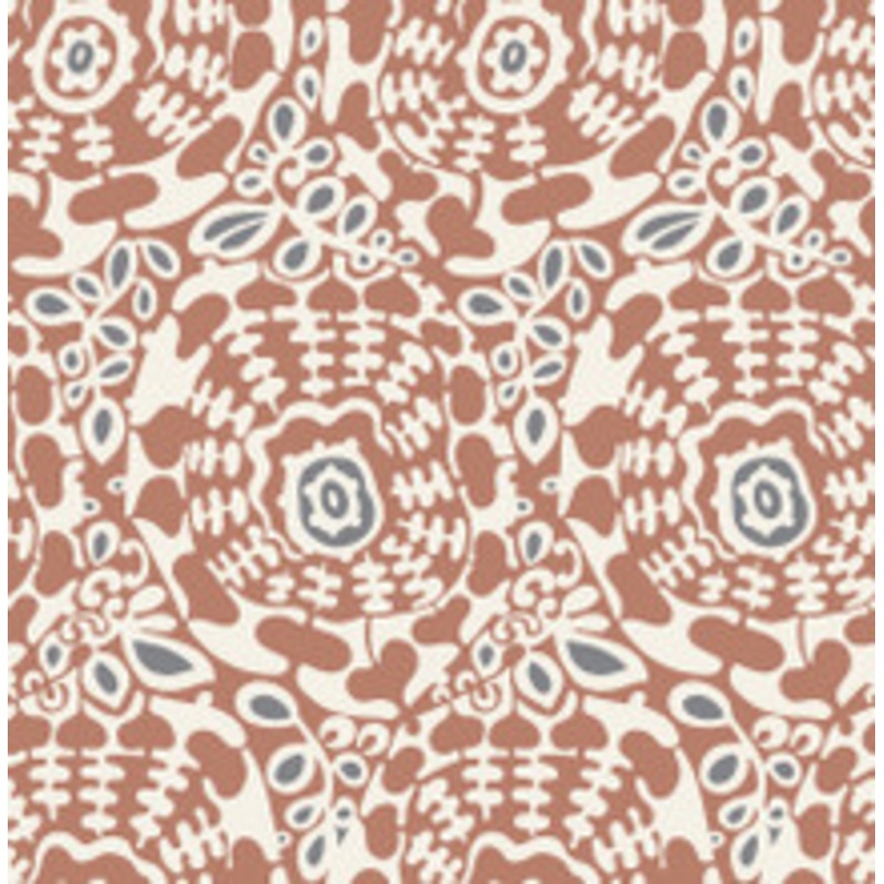 A-Street Prints Divine Rust Abstract Medallion Wallpaper