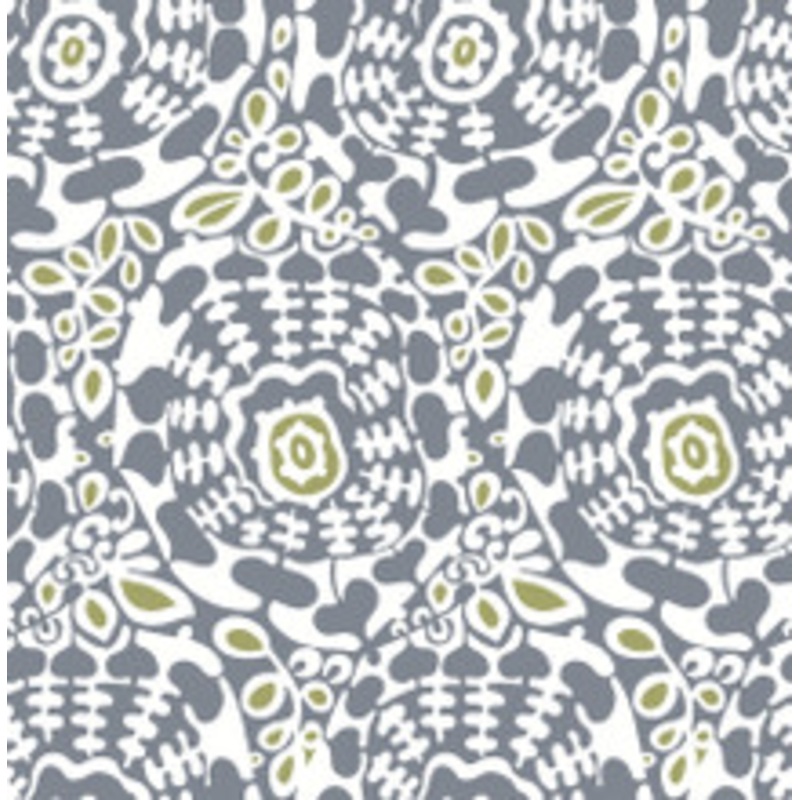 A-Street Prints Divine Slate Abstract Medallion Wallpaper