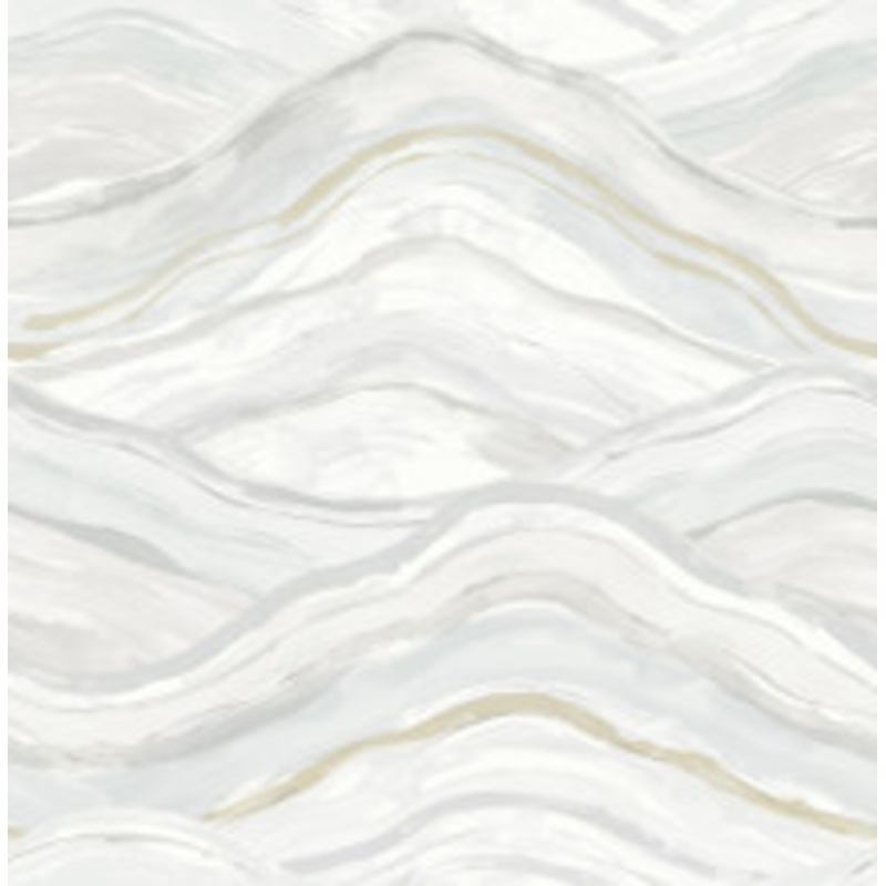 A-Street Prints Dorea Light Blue Striated Waves Wallpaper