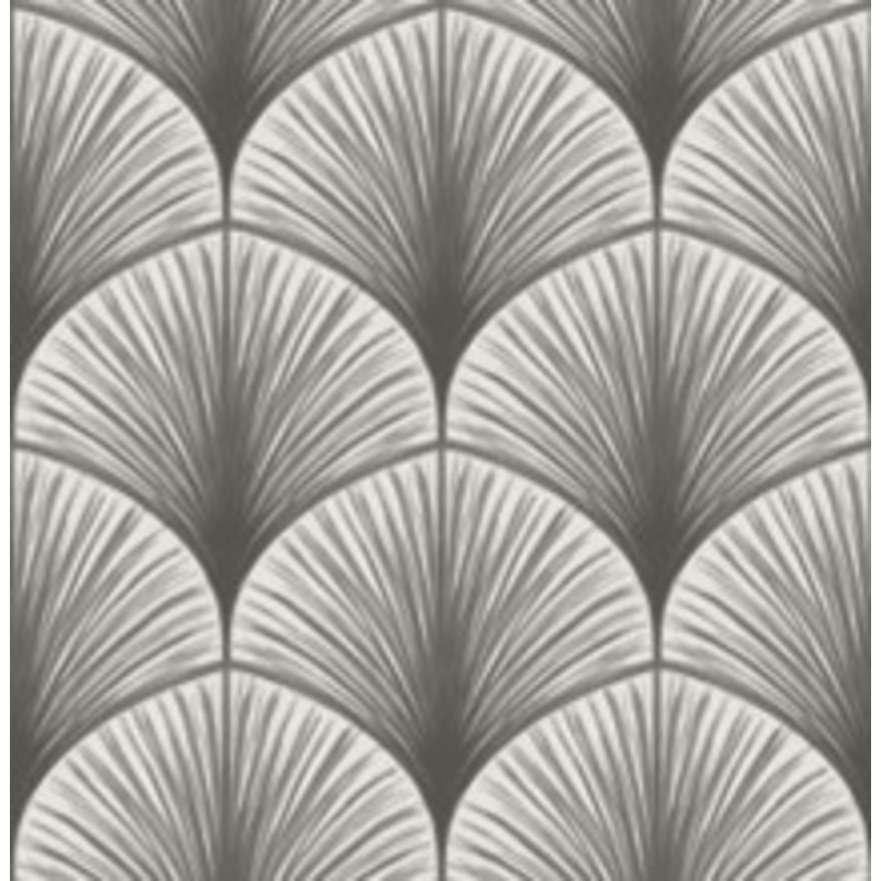 A-Street Prints Dusk Grey Frond Wallpaper