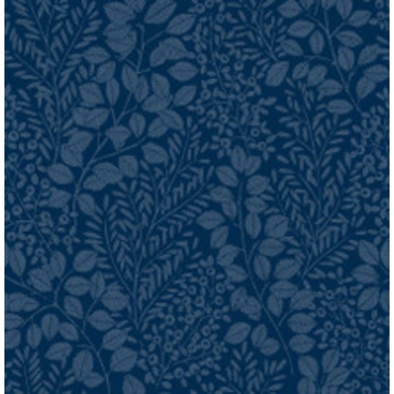 A-Street Prints Elin Blue Berry Botanical Wallpaper