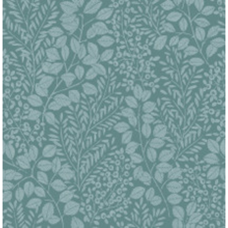 A-Street Prints Elin Sky Blue Berry Botanical Wallpaper