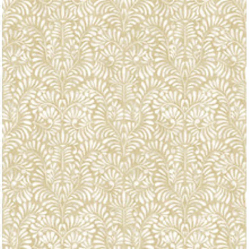 A-Street Prints Elma Honey Fiddlehead Wallpaper