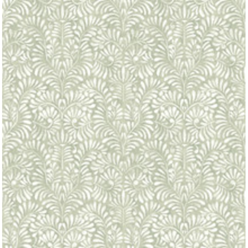 A-Street Prints Elma Sage Fiddlehead Wallpaper