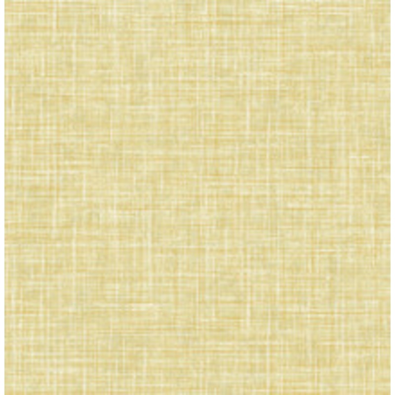 A-Street Prints Emerson Yellow Faux Linen Wallpaper