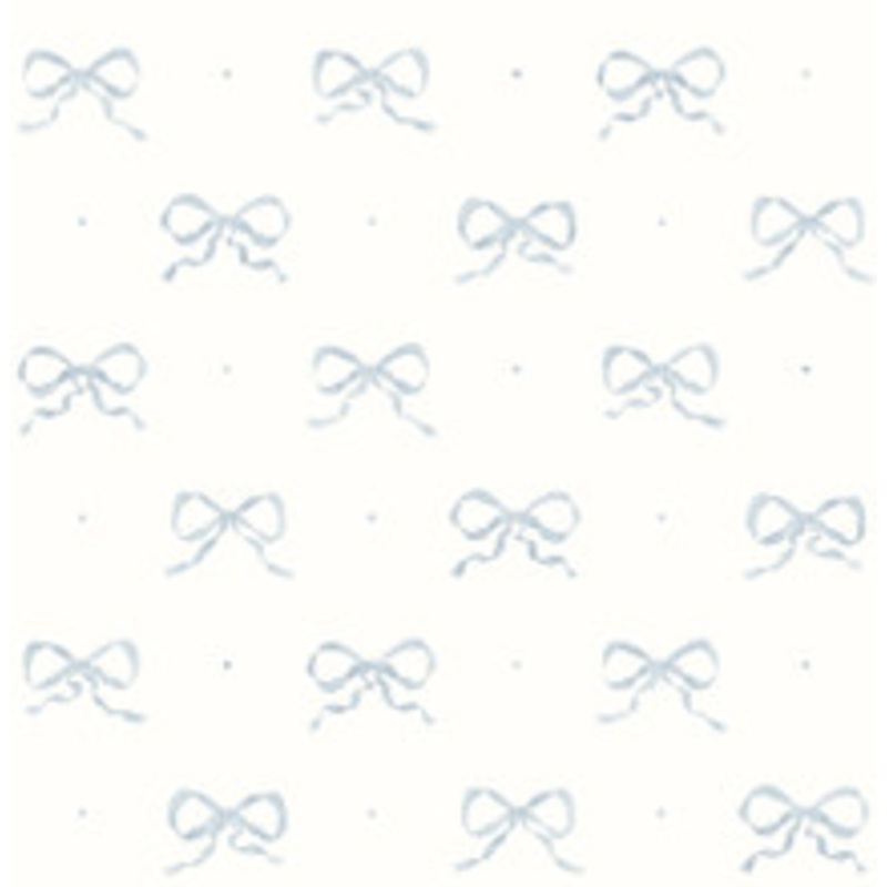 A-Street Prints Emma Blue Heather Large Bow Wallpaper
