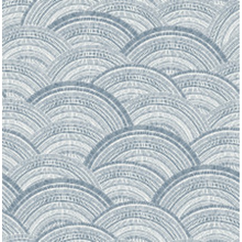 A-Street Prints Encircle Indigo Geometric Wallpaper