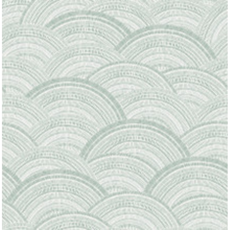 A-Street Prints Encircle Sea Green Geometric Wallpaper
