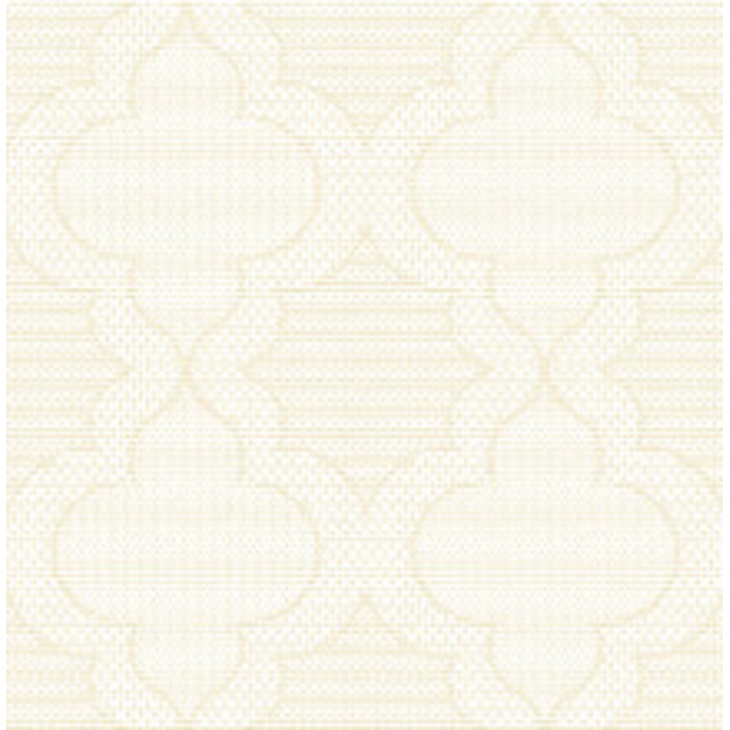 A-Street Prints Ernest Yellow Quilted Quatrefoil Wallpaper